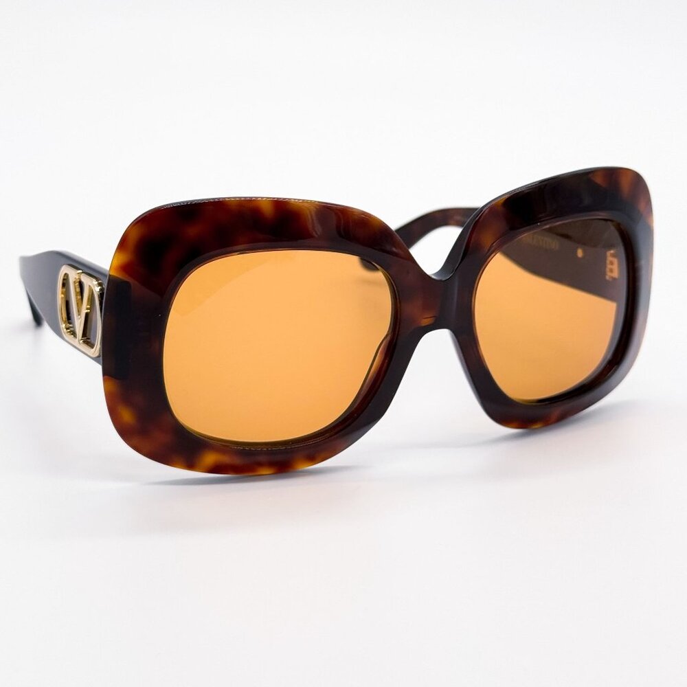 NEW VALENTINO SUNGLASSES VLS-180C HAVANA/ORANGE WOMEN EYEWEAR